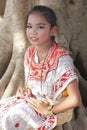 A portrait Young girl thailand Dancing art Ã¢â¬ÅKhonÃ¢â¬Â that high class of dance in Thailand